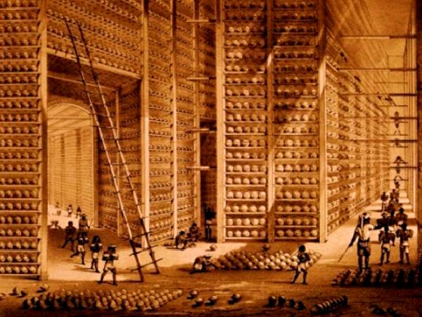 The Stacking Room at the Opium Factory, Patna